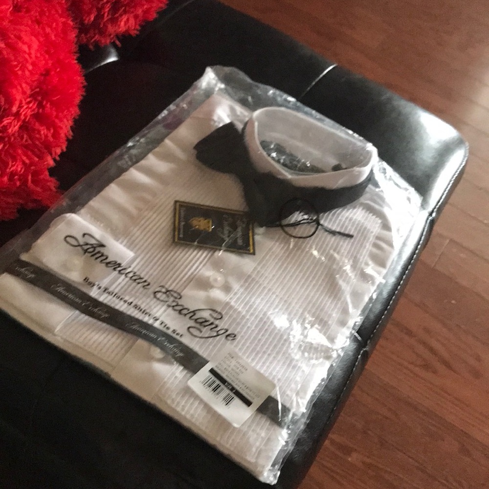 Toddler tuxedo shirt bow tie